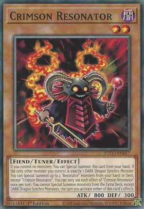 Crimson Resonator (Common / Short Print) [ETCO-EN017] 1st Edition