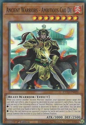 Ancient Warriors - Ambitious Cao De (Super Rare) [ETCO-EN020] 1st Edition