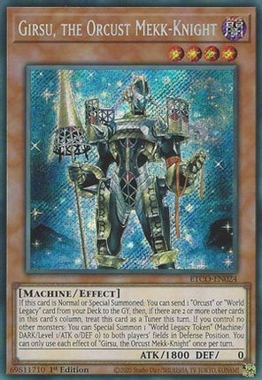 Girsu, the Orcust Mekk-Knight (Secret Rare) [ETCO-EN024] 1st Edition