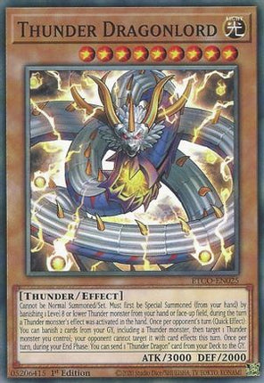Thunder Dragonlord (Common / Short Print) [ETCO-EN025] 1st Edition
