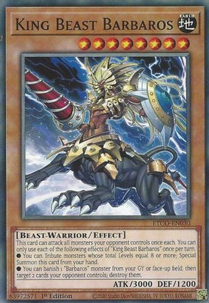 King Beast Barbaros (Common / Short Print) [ETCO-EN030] 1st Edition