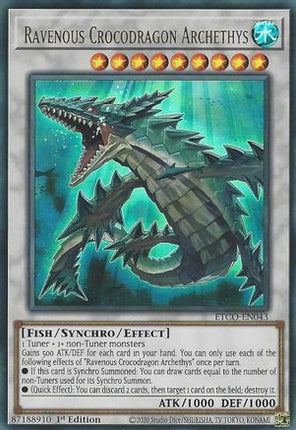 Ravenous Crocodragon Archethys (Ultra Rare) [ETCO-EN043] 1st Edition