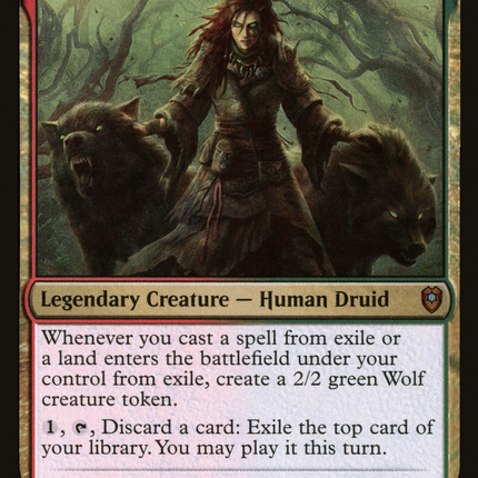 Faldorn, Dread Wolf Herald [Commander Legends: Battle for Baldur's Gate] Foil