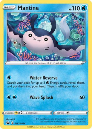 Mantine - SWSH026 - SWSH026/null [SWSH: Sword & Shield Promo Cards] Holofoil