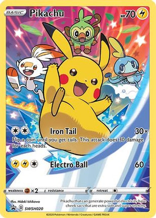Pikachu - SWSH020 - SWSH020/null [SWSH: Sword & Shield Promo Cards] Holofoil