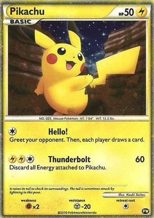 Pikachu (English) - PW 1/null [Pikachu World Collection Promos] Holofoil