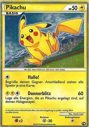 Pikachu (German) - PW 6/null [Pikachu World Collection Promos] Holofoil