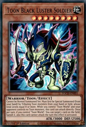 Toon Black Luster Soldier (Ultra Rare) [TOCH-EN001] 1st Edition