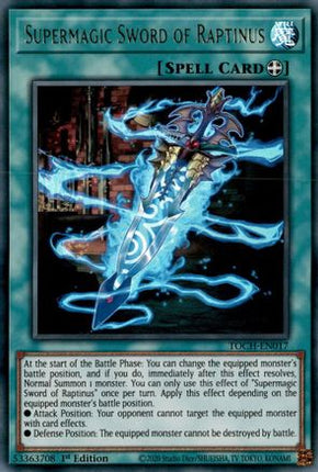 Supermagic Sword of Raptinus (Ultra Rare) [TOCH-EN017] 1st Edition