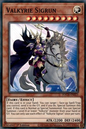 Valkyrie Sigrun (Super Rare) [TOCH-EN023] 1st Edition
