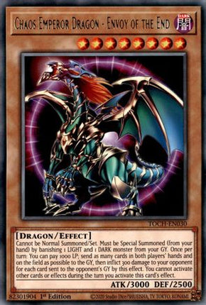 Chaos Emperor Dragon - Envoy of the End (Rare) [TOCH-EN030] 1st Edition