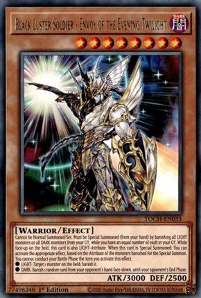 Black Luster Soldier - Envoy of the Evening Twilight (Rare) [TOCH-EN033] 1st Edition
