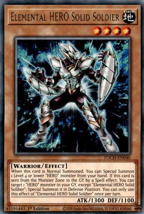 Elemental HERO Solid Soldier (Rare) [TOCH-EN040] Unlimited