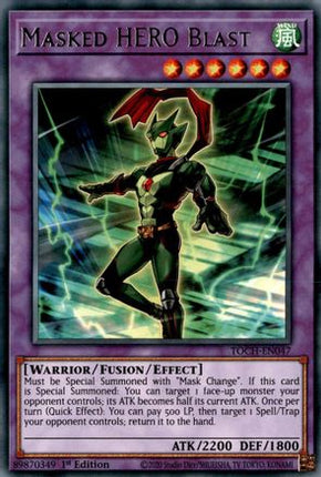 Masked HERO Blast (Rare) [TOCH-EN047] Unlimited