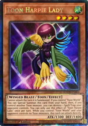 Toon Harpie Lady (CR) (Collector's Rare) [TOCH-EN002] Unlimited