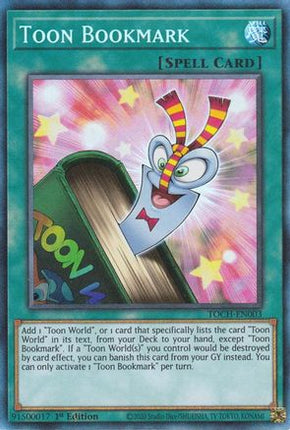 Toon Bookmark (CR) (Collector's Rare) [TOCH-EN003] 1st Edition
