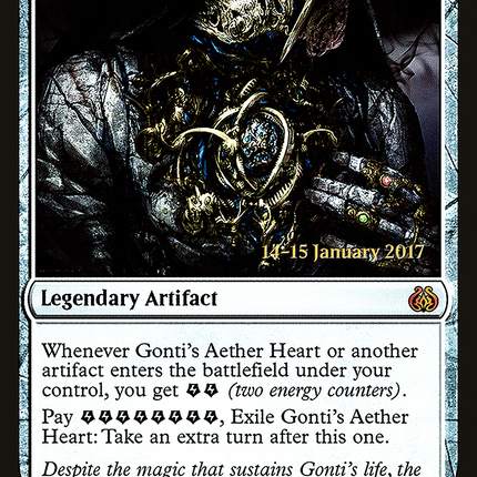 Gonti's Aether Heart [Aether Revolt Promos] Prerelease Foil