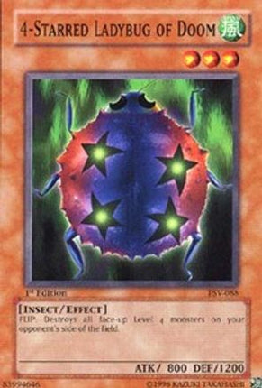 4-Starred Ladybug of Doom (Common / Short Print) [PSV-088] Pharaoh's Servant Unlimited