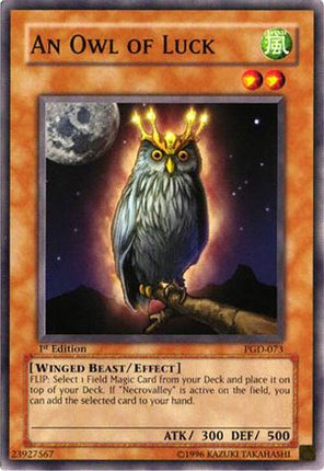An Owl of Luck (Common / Short Print) [PGD-073] Pharaonic Guardian 1st Edition