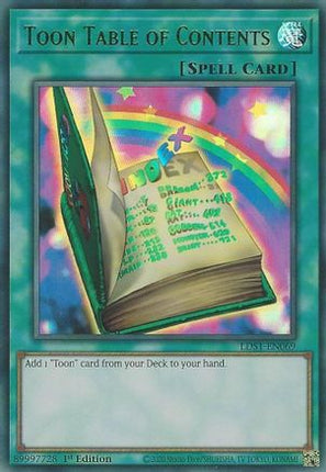 Toon Table of Contents (Green) (Ultra Rare) [LDS1-EN069] 1st Edition
