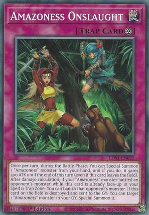 Amazoness Onslaught (Common / Short Print) [LDS1-EN025] 1st Edition