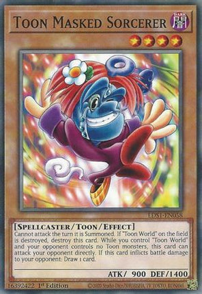 Toon Masked Sorcerer (Common / Short Print) [LDS1-EN058] 1st Edition