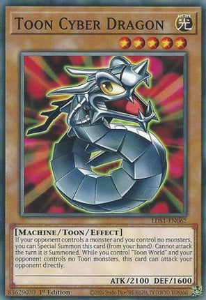Toon Cyber Dragon (Common / Short Print) [LDS1-EN062] 1st Edition