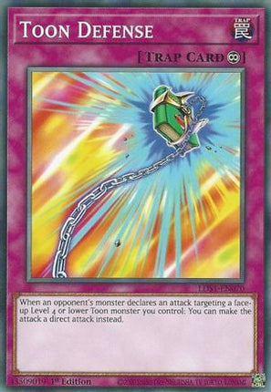 Toon Defense (Common / Short Print) [LDS1-EN070] 1st Edition
