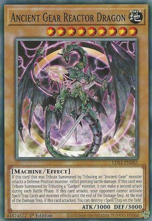 Ancient Gear Reactor Dragon (Common / Short Print) [LDS1-EN082] 1st Edition