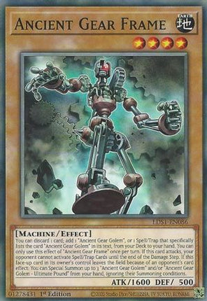 Ancient Gear Frame (Common / Short Print) [LDS1-EN086] 1st Edition