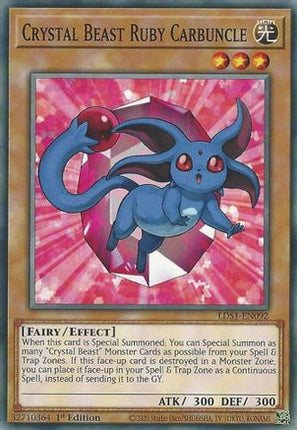 Crystal Beast Ruby Carbuncle (Common / Short Print) [LDS1-EN092] 1st Edition