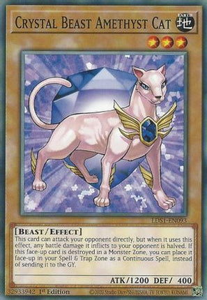 Crystal Beast Amethyst Cat (Common / Short Print) [LDS1-EN093] 1st Edition