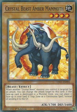 Crystal Beast Amber Mammoth (Common / Short Print) [LDS1-EN094] 1st Edition