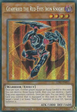 Gearfried the Red-Eyes Iron Knight (Secret Rare) [LDS1-EN011] Limited