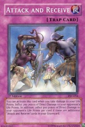 Attack and Receive (Common / Short Print) [PSV-054] Pharaoh's Servant Unlimited