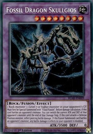 Fossil Dragon Skullgios (Secret Rare) [BLAR-EN009] 1st Edition