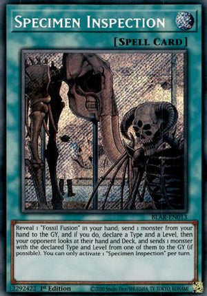 Specimen Inspection (Secret Rare) [BLAR-EN013] 1st Edition