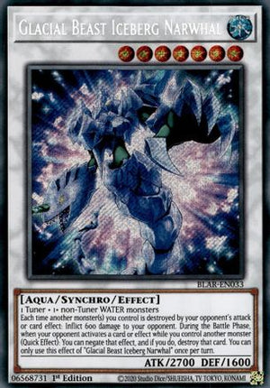Glacial Beast Iceberg Narwhal (Secret Rare) [BLAR-EN033] 1st Edition