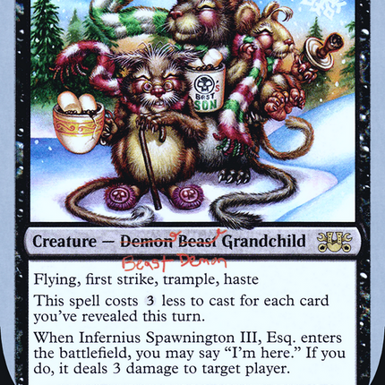 Infernius Spawnington III, Esq. [The List (Unfinity Foil Edition)] Foil