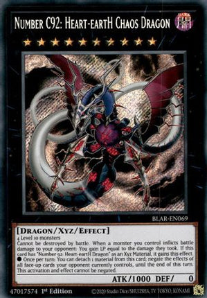 Number C92: Heart-eartH Chaos Dragon (Secret Rare) [BLAR-EN069] 1st Edition
