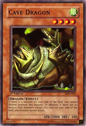 Cave Dragon (Common / Short Print) [LOD-040] Legacy of Darkness 1st Edition