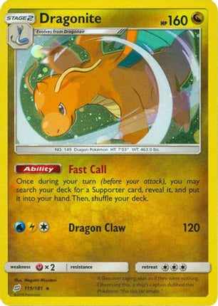 Dragonite - 119/181 (Cosmos Holo) [Miscellaneous Cards & Products] Holofoil
