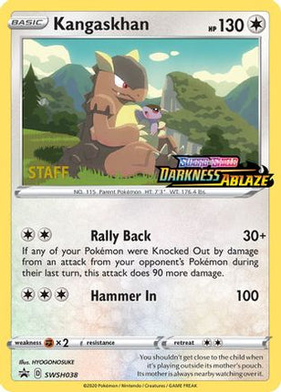 Kangaskhan - SWSH038 (Prerelease) [Staff] - null/null [SWSH: Sword & Shield Promo Cards] Holofoil