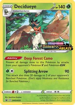 Decidueye - SWSH035 (Prerelease) - null/null [SWSH: Sword & Shield Promo Cards] Holofoil