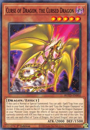 Curse of Dragon, the Cursed Dragon (Common / Short Print) [ROTD-EN002] 1st Edition