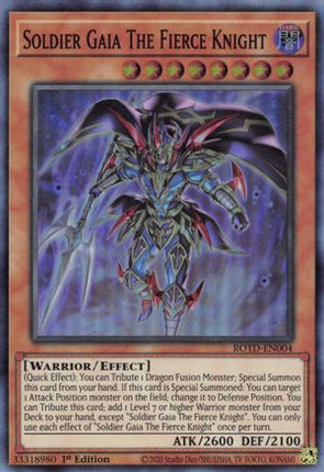 Soldier Gaia The Fierce Knight (Super Rare) [ROTD-EN004] 1st Edition