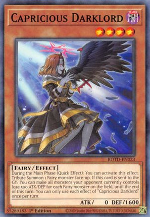 Capricious Darklord (Common / Short Print) [ROTD-EN023] 1st Edition
