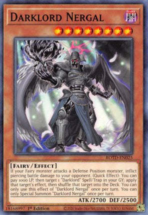 Darklord Nergal (Common / Short Print) [ROTD-EN025] 1st Edition