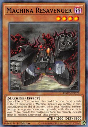 Machina Resavenger (Common / Short Print) [ROTD-EN026] 1st Edition