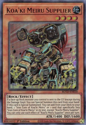 Koa'ki Meiru Supplier (Ultra Rare) [ROTD-EN030] 1st Edition